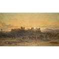 thumbnail image 2 of Carl Haag 14x10 Gold Ornate Wood Frame and Double Matted Museum Art Print Titled - The Ruins of The&nbsp;Temple of the Sun, Palmyra (1859), 2 of 4