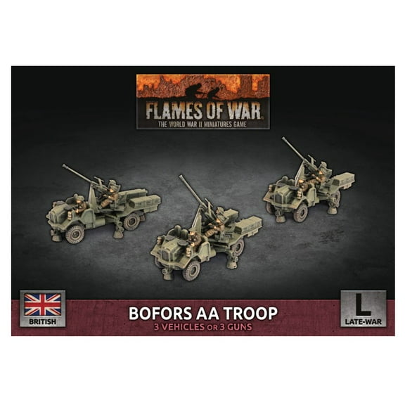Battlefront Miniatures Bofors AA Troop New