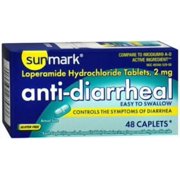 Sunmark Anti-Diarrheal Caplets, 48 Count