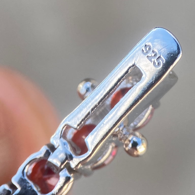 8.5MEN WOMEN SOLID 925 STERLING SILVER 8MM ICY BLING CZ 1 ROW TENNIS