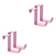 thumbnail image 1 of Bewildely 2pcs Over Door Hooks Multifunctional Cabinet Clasp Hanger Clothes Kitchen Punch-Free Household Rack Hangers Z-shaped rosado 2piezas Bewildely CBP001059, 1 of 5