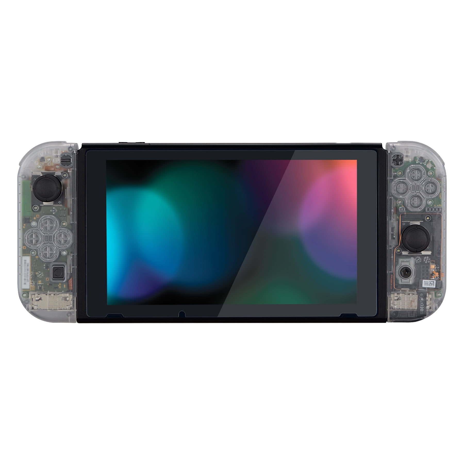 eXtremeRate Transparent Clear Joycon Handheld Controller Housing