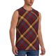 thumbnail image 2 of Fotbe Buffalo Check Plaid Men's Camiseta sin Mangas Estampada para Hombres, Playera Casual para Gimnasio, Entrenamiento, Playa-Large, 2 of 7