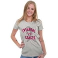 thumbnail image 3 of Battle Breast Cancer BCA Awareness Womens Slim Fit Graphic Tee Brisco Brands L, 3 of 5