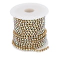 thumbnail image 3 of Rhinestone Strips, Colorful Glittering Rhinestone Trim Exquisite Elegant Durable Sturdy  For DIY Craft For Clothes Decoration For Gift Silver Back AB Color,Gold Back AB, 3 of 8