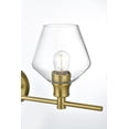 thumbnail image 6 of Gene 3 light Brass and Clear glass Wall sconce, 6 of 7