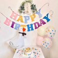 thumbnail image 2 of Lishi Rainbow Birthday Party Decorations - Happy Birthday Banner (2 Pieces), 2 of 4