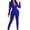 Blue, variant on Wyzesi Girl Shorts Suit White Women's Two Piece Lapels Suit Set Office Business Long Sleeve formal Jacket Pant Suit Slim Fit Trouser Jacket Suit with Waist Belt