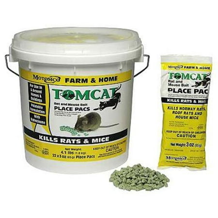 Tomcat Rat and Mouse Bait Place Pacs (Best Rat Poison For Home)