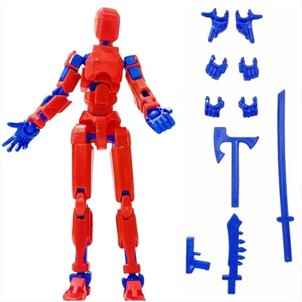 Titan 13 Action Figures T13 Figure 3D Printed Multi-Jointed Movable Action Figure Nova 13 Action Figure Dummy