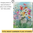 thumbnail image 5 of Welcome Spring Flower Garden Flag 12.5x18 Double Sided Vertical,Home Love Summer For Farmhouse Rustic Yard Outside Outdoor House Decoration, 5 of 6