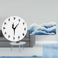 thumbnail image 2 of Reloj De Pared Con Bailarina Y Alfombra Oceánica Para Cocina, Oficina, Decoración Del Hogar, Regalo, Alfombra Antideslizante, Guardería, Dormitorio, Sala De Juegos, 2 of 8