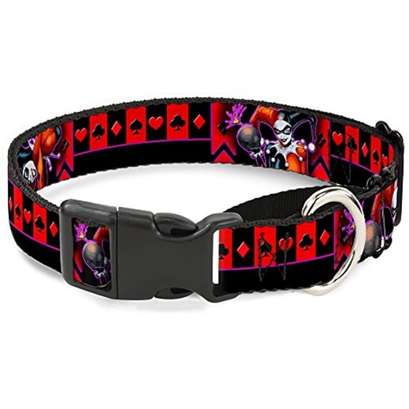 Buckle-Down "HARLEY QUINN Bomb Poses Suits" Martingale Dog Collar