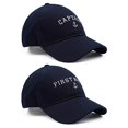thumbnail image 2 of Captain Hat First Mate Matching Skipper Boating Baseball Caps Nautical Navy Marine Sailor Hats Navy, 2 of 2