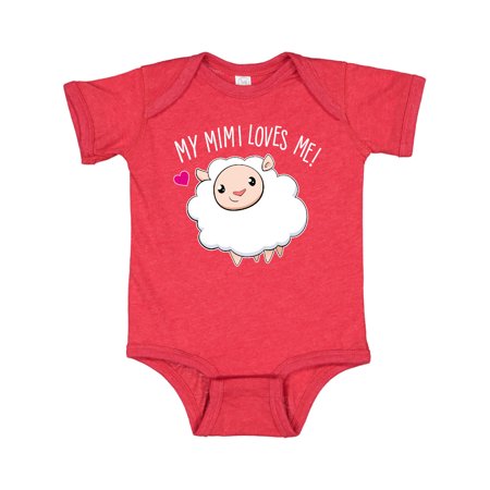 

Inktastic My Mimi Loves Me- cute sheep Gift Baby Boy or Baby Girl Bodysuit