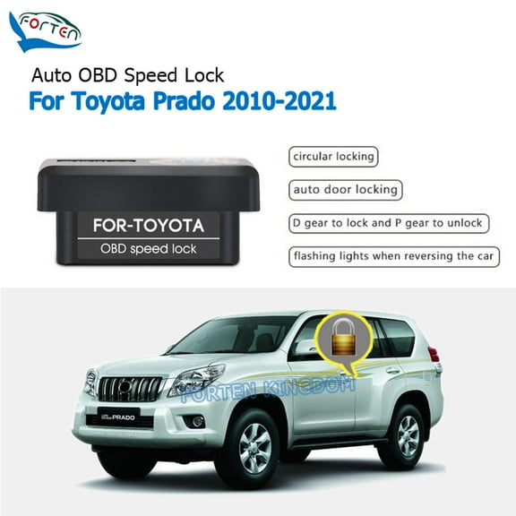 Auto Speed OBD Door Lock Unlock Device Kit For Toyota Prado 2010-2021