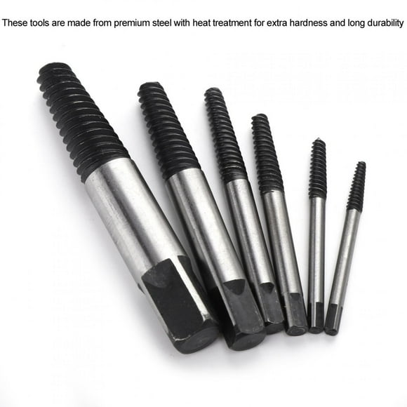 Screw Extractor - 12Pcs Steel Screw Extractors and Drill Bits Guide Set Broken Bolts Removing Hand Tools