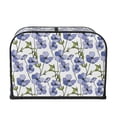 thumbnail image 2 of Lsque Blue Flax Flowers Print 4 Slice Toaster Cover , Kitchen Appliance Dustproof Protector , Toaster Protector Dustproof Kitchen Appliance Cover, 2 of 7