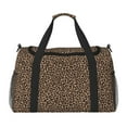 thumbnail image 1 of Balery Brown Leopard Bolsa de Gimnasio para Mujeres, Bolsa de Viaje con Bolsillo Húmedo, Bolsa de Fin de Semana para Mujeres, Bolsa de Viaje Resistente al Agua, 1 of 7