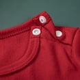 thumbnail image 5 of Weebloom Baby Christmas Loungewear Bodysuit Solid Long Sleeve Jumpsuit Cute Outfit Pajamas 3-6 Months, 5 of 8