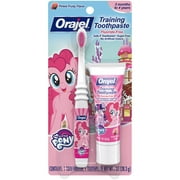 Orajel My Little Pony Fluoride-Free Training Toothpaste & Toothbrush Combo Pack, Pinky Fruity Flavor, 1.0oz: Non-Fluoride