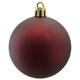 thumbnail image 3 of Northlight Shatterproof Matte Christmas Ball Ornaments 2.5" (60mm) - Burgundy - 60ct, 3 of 4