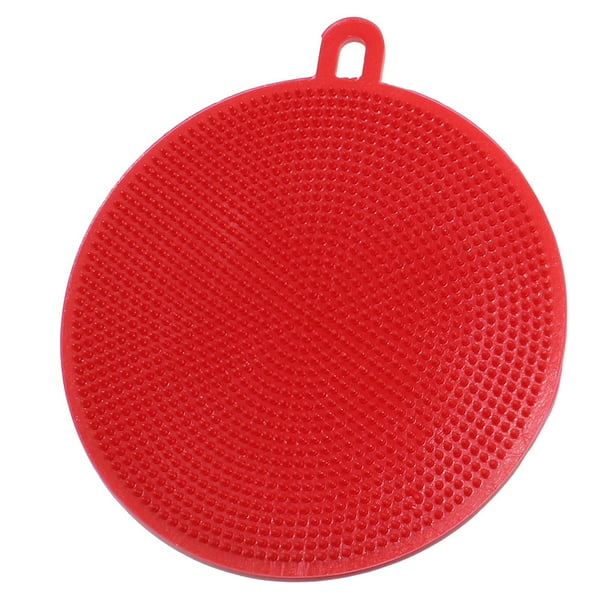 Cepillo de Silicona Segura Multiuso para Limpieza de Alfombras de Estera Resistente al Calor Plato C CACAGOO Cepillo de limpieza