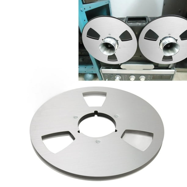 10 Inch 1/4 Inch Empty Take Up Reel To Reel Small Hub, Open Reel Audio  Aluminum Alloy Takeup Reel With 3 Hole, Empty Tape Reel For 1/4 Inch Tape