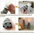 thumbnail image 6 of Rock Cairns Candle Holder - Taper Pillar Candle Stick Holder Set of 5 - Balance Stones Candlestick Holders Candlelight Stand for Zen Garden, Altar, Mantle, Yoga, Home Decoration, Meditation Gift, 6 of 10