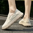 thumbnail image 6 of Spring Summer New Men's Casual Hollow Loafers Slip On Breathable Mesh Flats Boat Shoes Driving Shoes Moccasins, 6 of 9