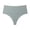 Gray, variant on Dursoulink Women's Ice Silk Seamless High Waist Briefs - Breathable Nylon Panties with Cotton Crotch for Daily Wear
