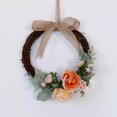 thumbnail image 3 of Corona artificiales de ratán Corona principal Decoración de boda de verano champán Sunnimix guirnalda de flores, 3 of 8