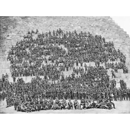 Group Portrait of All the Original Officers and Men of the 11th Battalion Print Wall