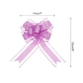 thumbnail image 2 of Extra Large Pull Bow Gift Wrapping Big Organza Bows Ribbon for Wedding Baskets Presents Rose Red-9 Inch, 2 of 6