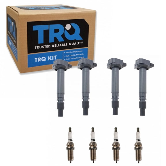 TRQ Ignition Coil & Iridium Spark Plug Kit Set for Toyota Tacoma 2.4L 2.7L ICA71781