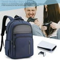 thumbnail image 6 of Backpack for PS5 Console, Travel Bag for Game Controllers and Gaming Accessories-Blue, 6 of 9