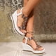 thumbnail image 4 of MKLEKYY Sandalias Ortopédicas para Mujer, Cómodas y A La Moda, Con Cuña y detalle de Diamantes de Imitación, Informales, Romanas, para Playa, 4 of 5