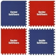 thumbnail image 1 of Alessco SFRBRD0406 SoftFloors - Damier Royal Bleu & Rouge -4 x 6 Set, 1 of 1