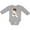 AC-Heather Grey, variant on Cute Boy, Brown Hair, Black Belt, Karate Pose Boys Long Sleeve Baby Bodysuit