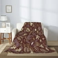 thumbnail image 2 of Sikiie Coffee and Flowers Cozy Flannel Fleece Throw Blanket: Lightweight & Thick for All Seasons - Perfect for Women, Men, & Kids"60"x50", 2 of 6