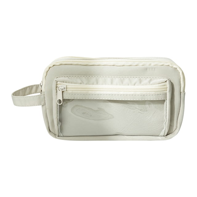 Aesthetic Pencil Case, Transparent Large Capacity Multi-layer Stationery Bag for Students and Organization