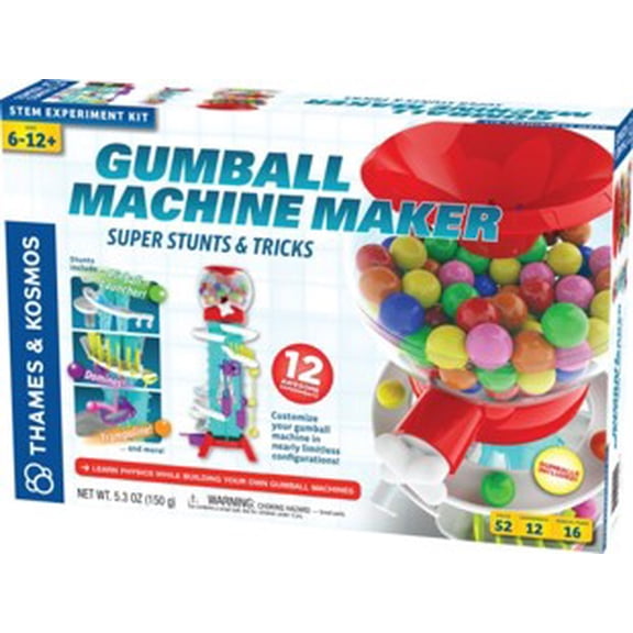 Thames & Kosmos Gumball Machine Maker Super Stunts and Tricks Science Stem Toy, Children 6-12 