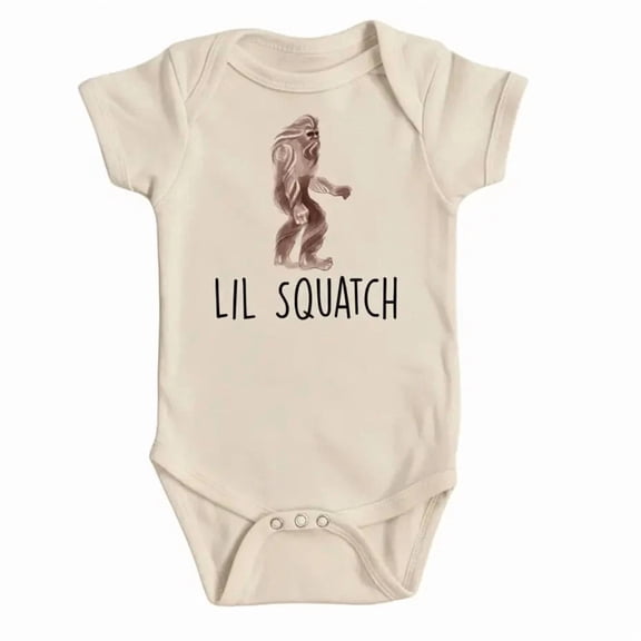 Big Foot Squatch Newborn Baby Bodysuit