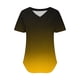 thumbnail image 4 of mfyjkho Tops Casuales Para Mujer, Suéter Informal Estampado Con Cuello En V Y Mangas Cortas Para Mujer, Primavera Y Verano Tops De Gimnasio Para Mujer Xxl, 4 of 5