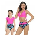 thumbnail image 6 of Family Matching Swimsuits Leaves Print Bathing Suits Summer Beach Bikini, 6 of 9