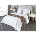 thumbnail image 3 of Vintage Bed Runner, Floral Theme Colorful Hand-Drawn Linear Style Flowers and Leaves Art, Decorative Accent Bedding Scarf for Hotels Homes & Guest Rooms, Queen, Pale Mustard and Brown, by Ambesonne, 3 of 3