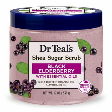 Dr Teal's Black Elderberry Shea Sugar Scrub - 19 oz
