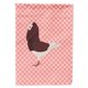 thumbnail image 1 of "Treasures bb7948chf Capuchin Red Pigeon Pink Check lona casa bandera, tamaño, multicolor" Caroline's Treasures BB7948CHF, 1 of 1