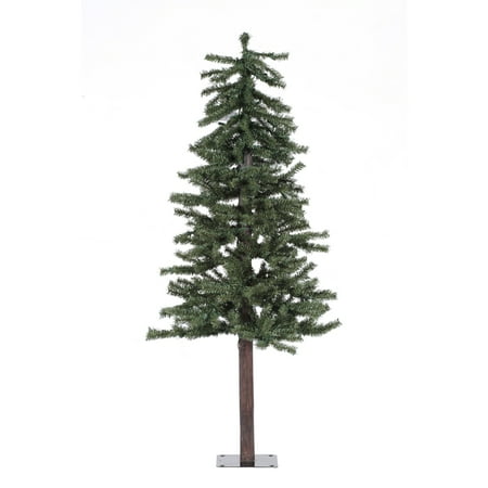 Vickerman 5 Natural Alpine Artificial Christmas Tree Unlit - Faux Christmas Tree - Seasonal Indoor Home Decor