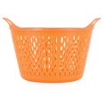thumbnail image 2 of Tuff Stuff FSC4-OR Flex Sieve Colander Style Multi Purpose Hauling Colander Tub Basket with Handles for Produce, Harvesting, Gardening, Orange, 2 of 9